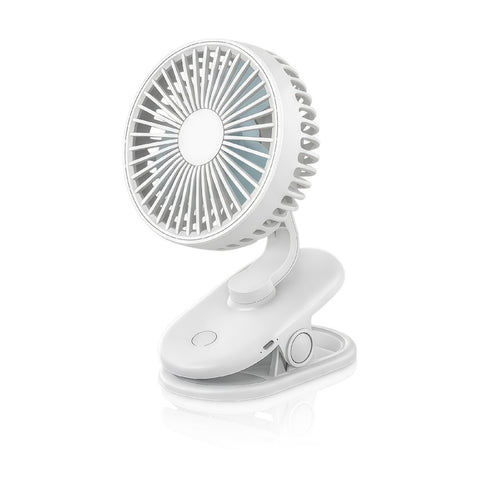 Sansai USB-C Portable Rechargeable Clip-On Desktop Mini Fan With 3 Speeds