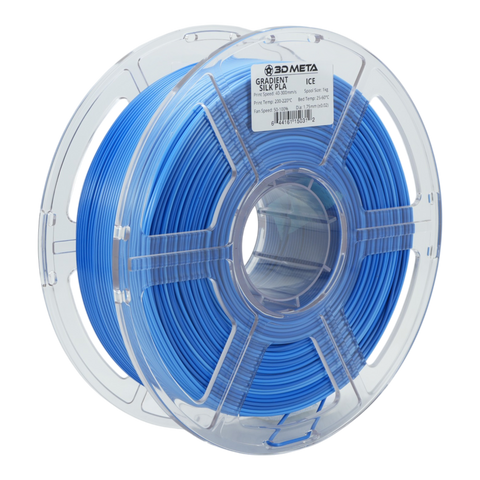3D META Gradient Silk PLA 3D Printing Filament - Ice