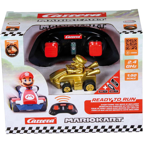 Carrera 1/50 Mario Kart Mini RC Gold Mario 2.4GHz