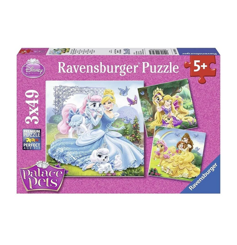 Ravensburger Puzzle 3 x 49pc - Disney Palace Pets - Belle, Cinderella, Rapunzel