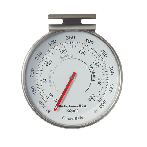 KitchenAid Dial Oven Cooking Thermometer Round Stainless Steel 8cm (Silver)