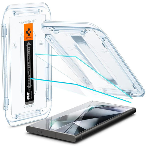 Spigen Samsung Galaxy S24 Ultra EZ Fit GLAS.tR Slim HD 2PCS Glass Screen Protector - Clear
