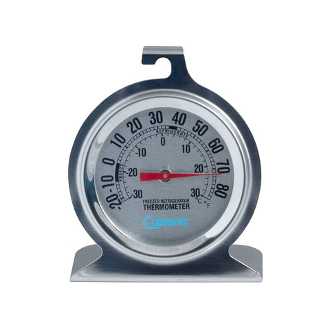 Cuisena Stainless Steel Fridge & Freezer Thermometer Temperature Round Silver