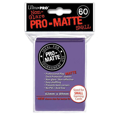 ULTRA PRO Deck Protector Sleeves Pro Matte Small 60ct (Purple)