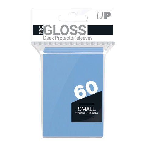 Ultra Pro: UP82972 PRO-Gloss 60ct Small Deck Protector sleeves (Light Blue)