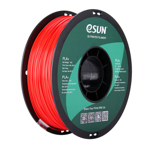 eSUN PLA+ HS High Speed 3D Print Filament 1.75mm 1kg - Red