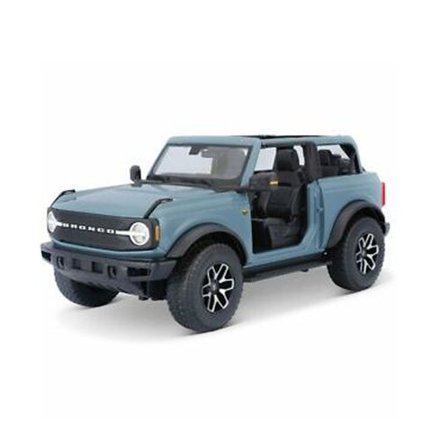 Maisto Licensed 1:18 Scale Ford Bronco Badlands 2021 Diecast Model Car Blue