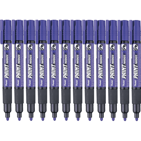Pentel MMP20 Box 12 Paint Marker Medium Bullet Point (Purple)