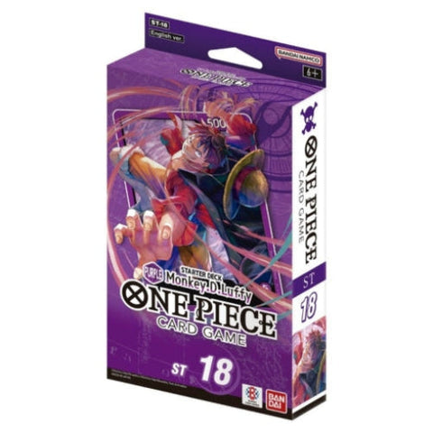 Bandai One Piece Card Game Monkey D. Luffy Starter Deck ST-18 Purple