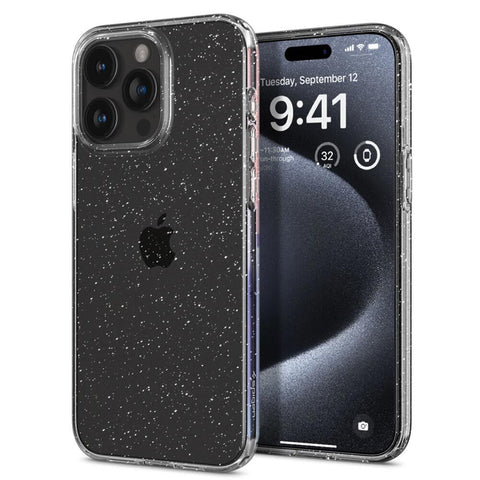 SPIGEN Liquid Crystal Glitter Case for iPhone 15 Pro (Crystal Quartz)