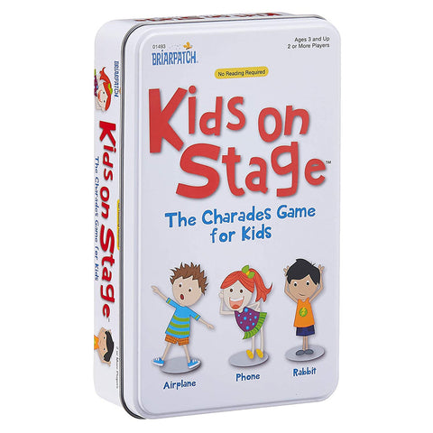University Games Charades Kids on Stage Tin