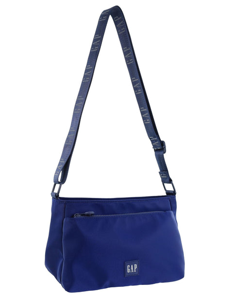 GAP Women's Travel Vegan Leather Modern Shoulder Crossbody Bag Navy