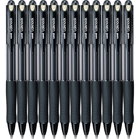 Uni-Ball SN-100 Laknock Retractable Ballpoint Pen Broad 1.4mm (Black) [Box 12]