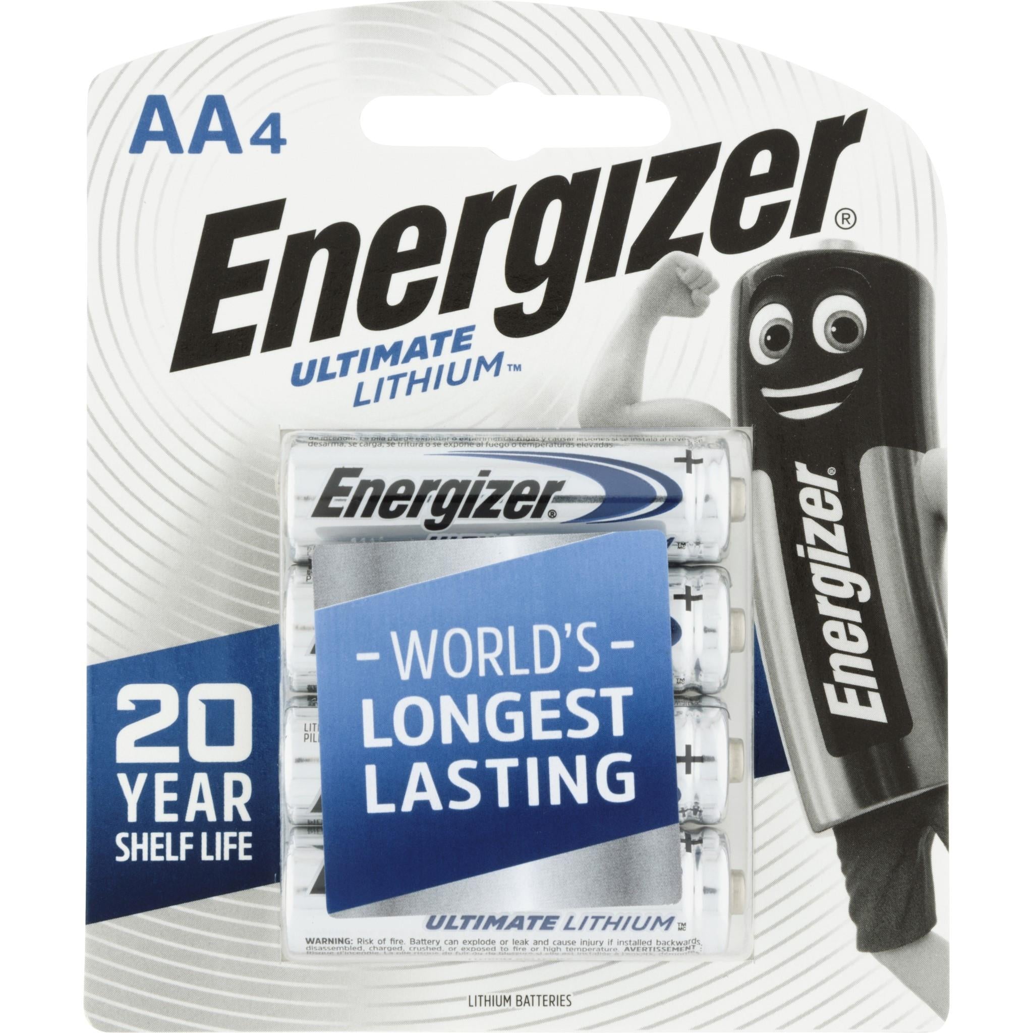 Energizer Lithium AA Batteries (4-pack) - JB Hi-Fi