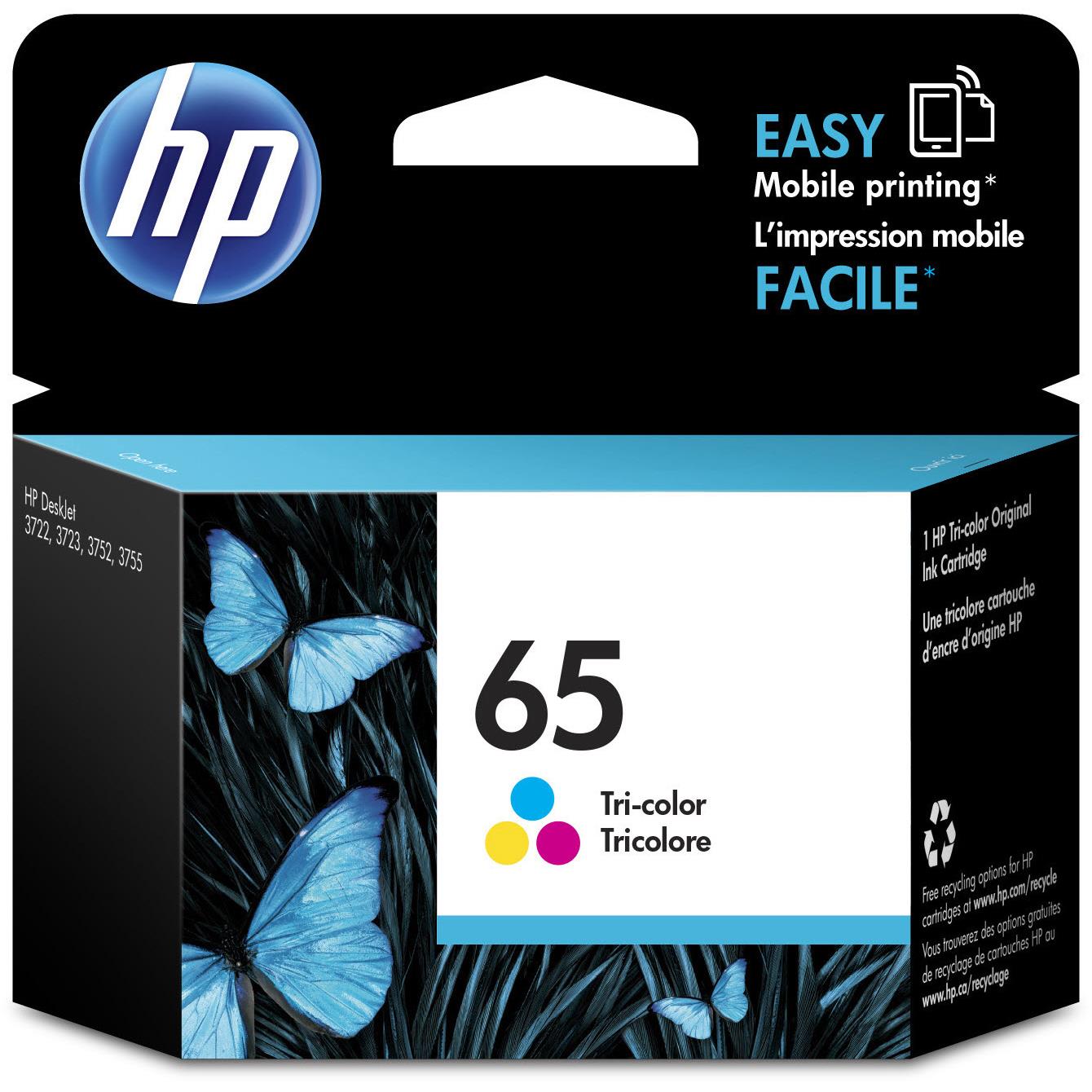 HP 65 Original Ink Cartridge (Tri-colour) – image 1