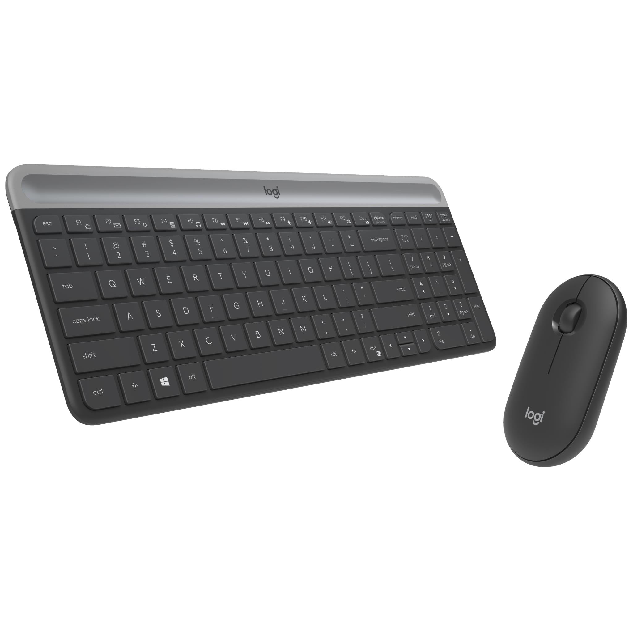 Logitech MK470 Slim Wireless Keyboard and Mouse Combo (Black) JB