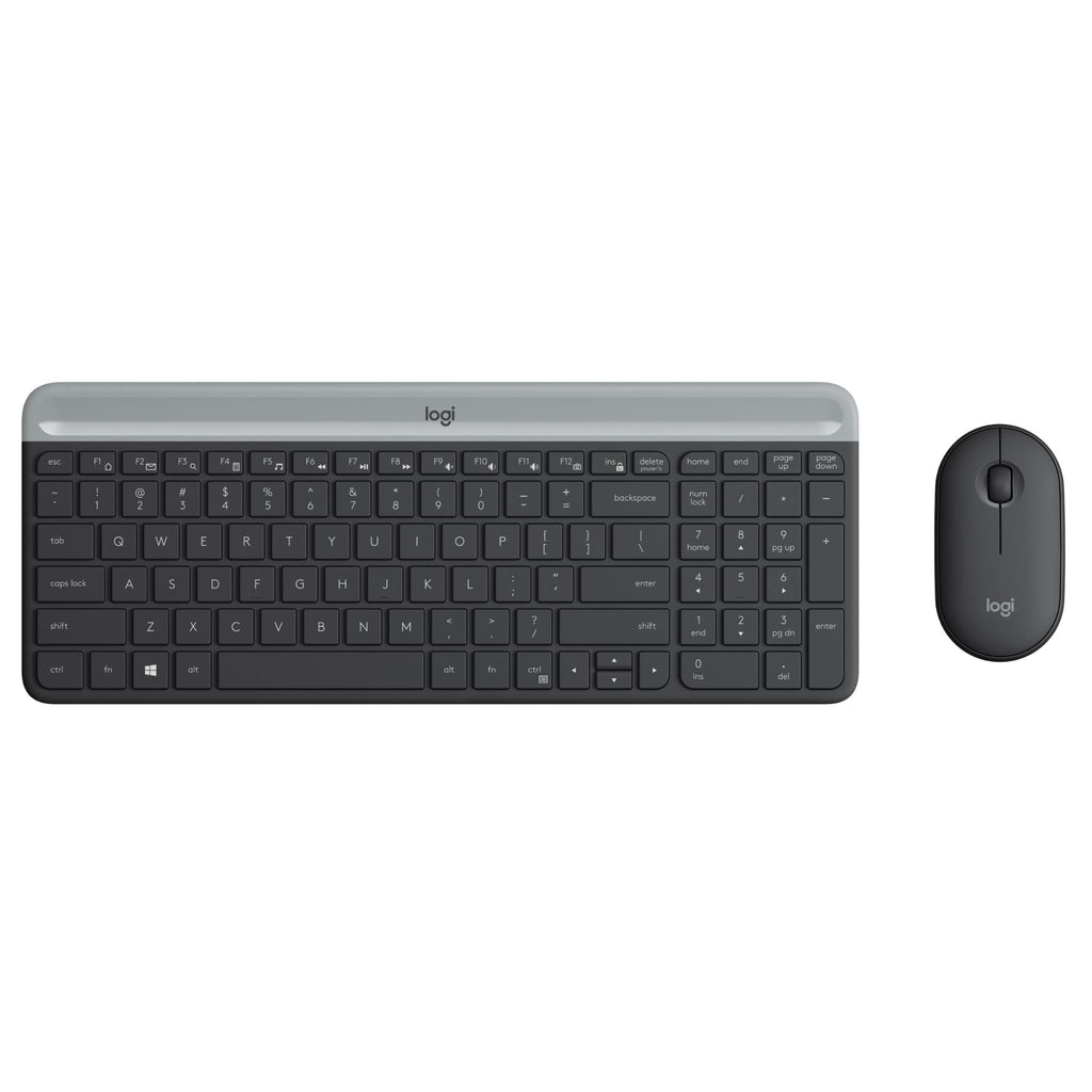 Logitech MK470 Slim Wireless Keyboard and Mouse Combo (Black) JB HiFi
