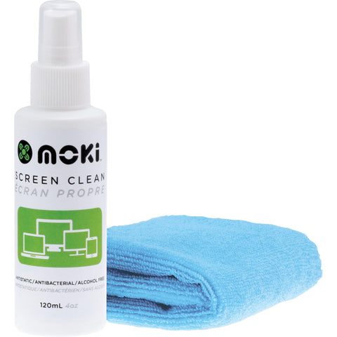 Moki Clean Screen 120ml with Chamois Maxi