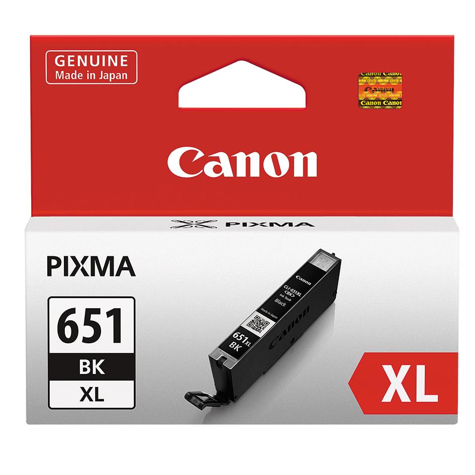 Canon CLI651XLBK High Yield Ink Cartridge (Black) product image