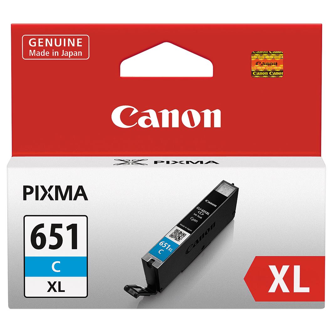 Canon Pixma CLI651XL High Capacity Ink Cartridge (Cyan) product image