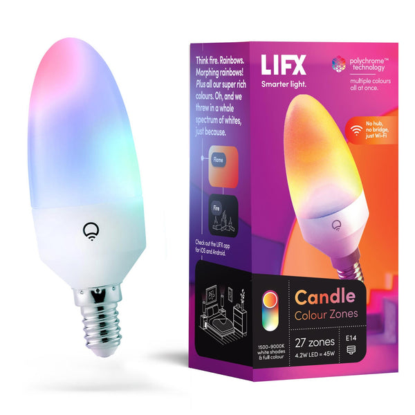 LIFX Candle Colour E14 Multi Colour Smart Bulb - JB Hi-Fi