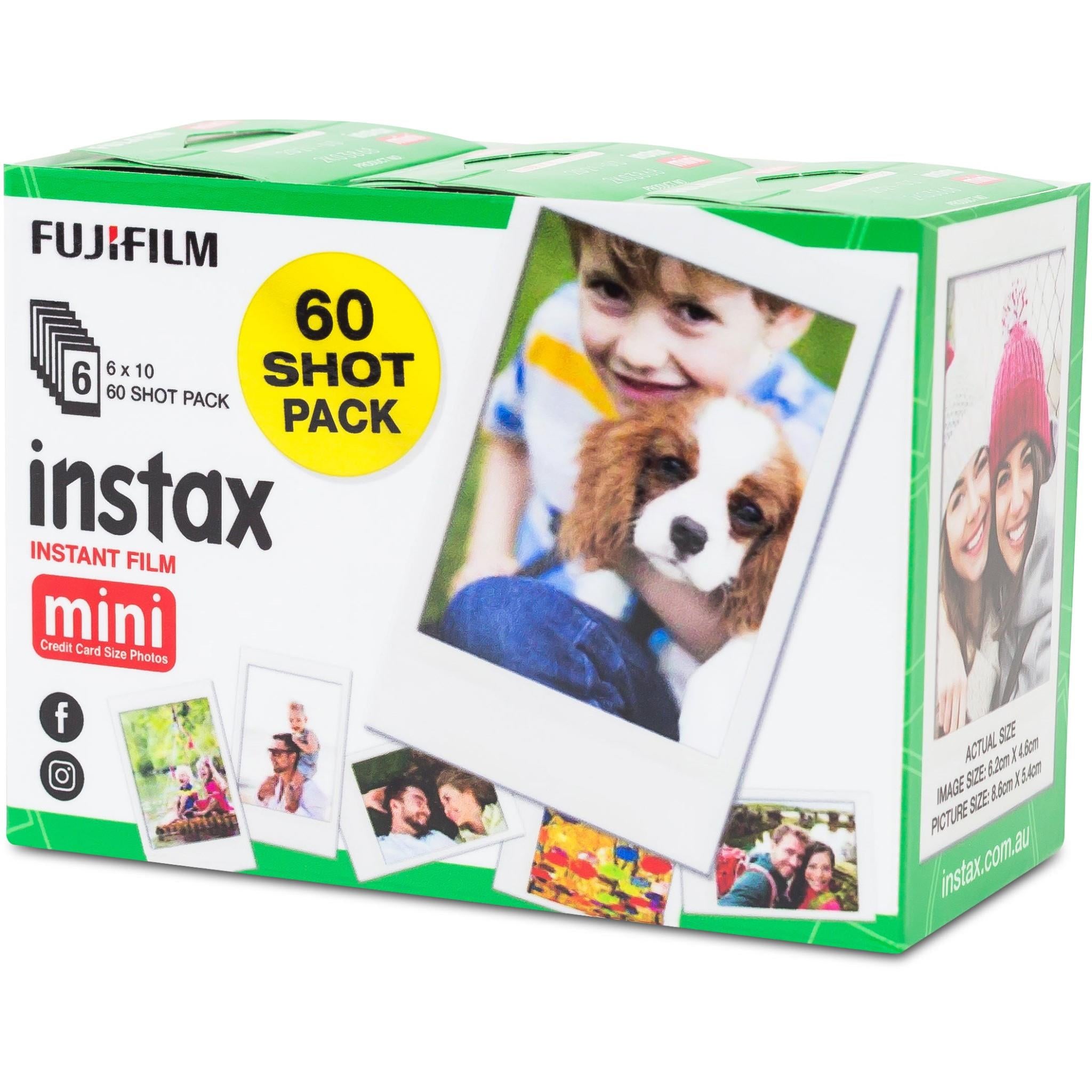 asesinato Conquistar Teoría establecida Fujifilm Instax Mini Film (60 Pack) - JB Hi-Fi