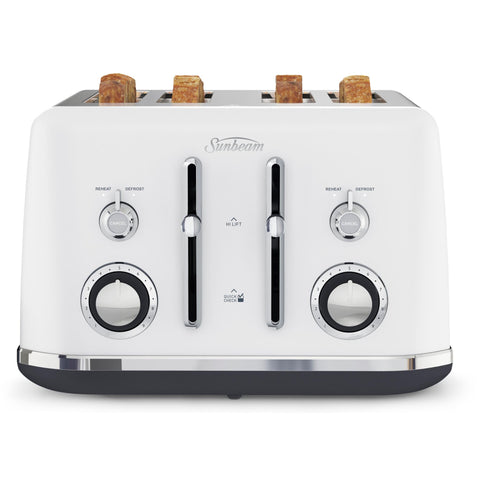 Sunbeam Alinea Collection 4 Slice Toaster (White)