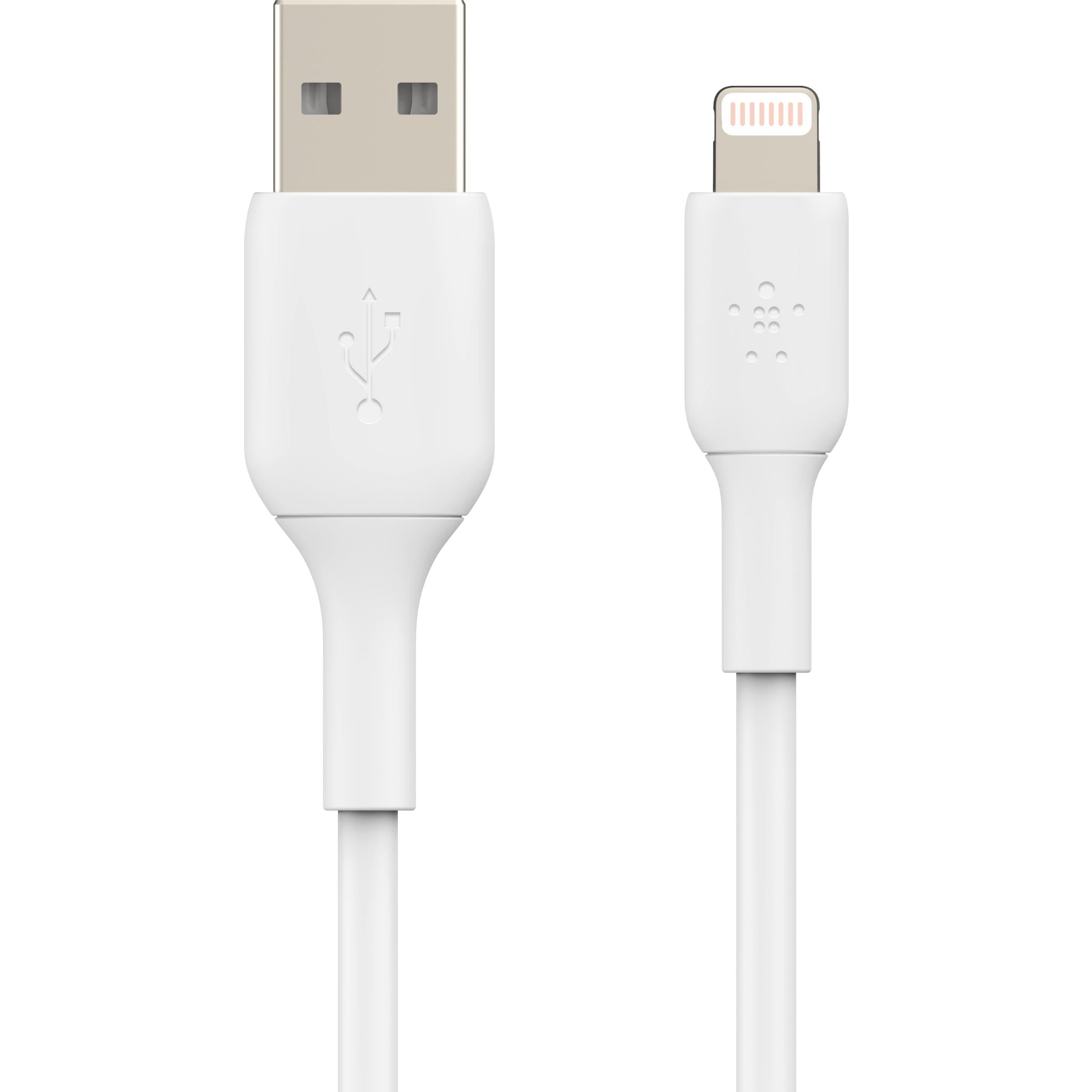 Belkin BoostUp Lightning to USB-A Cable 1m (White) JB Hi-Fi