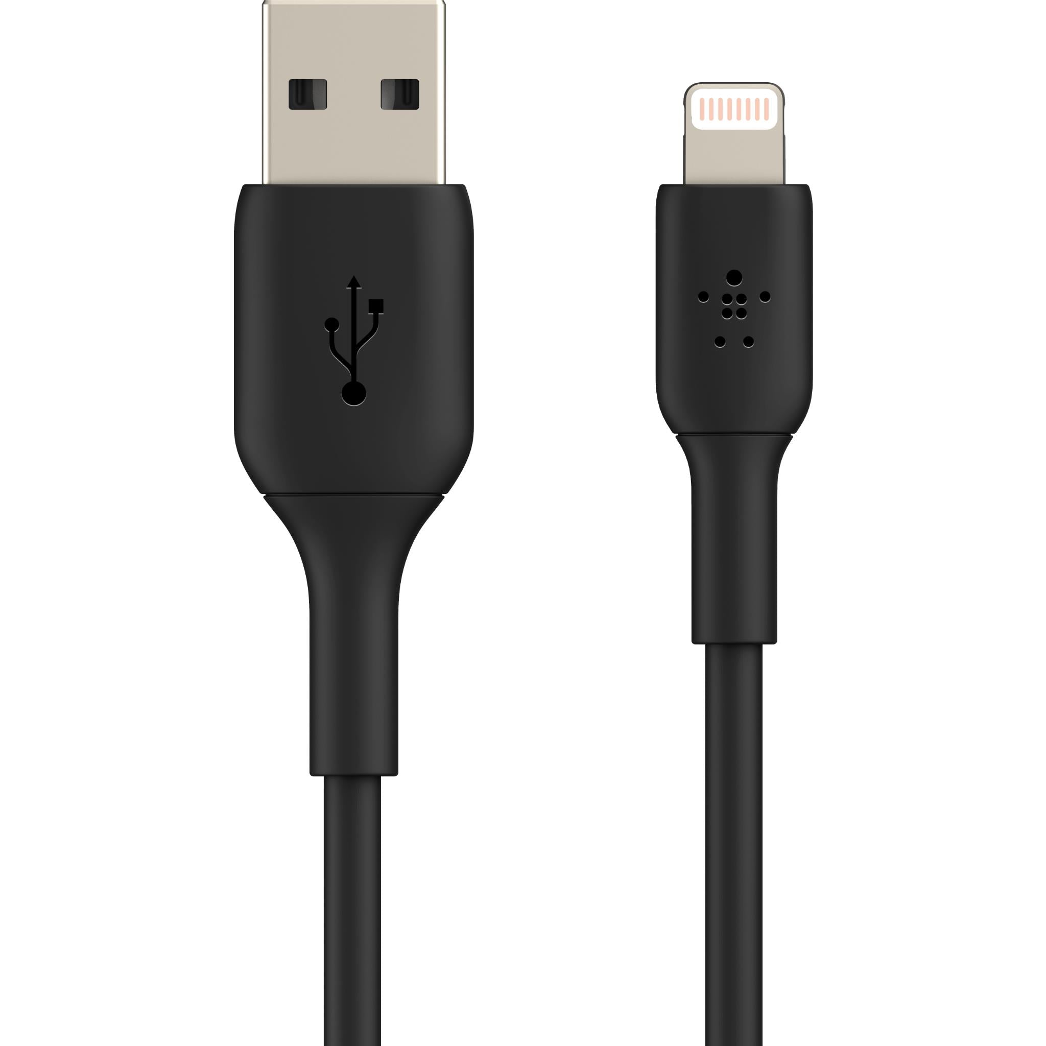 Belkin BoostUP CHARGE Lightning to USB-A 2m Cable (Black) JB Hi-Fi