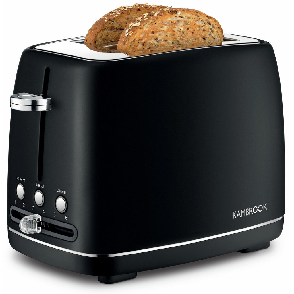 Kambrook Purely Perfect Slice 2 Slice Toaster (Black) JB HiFi