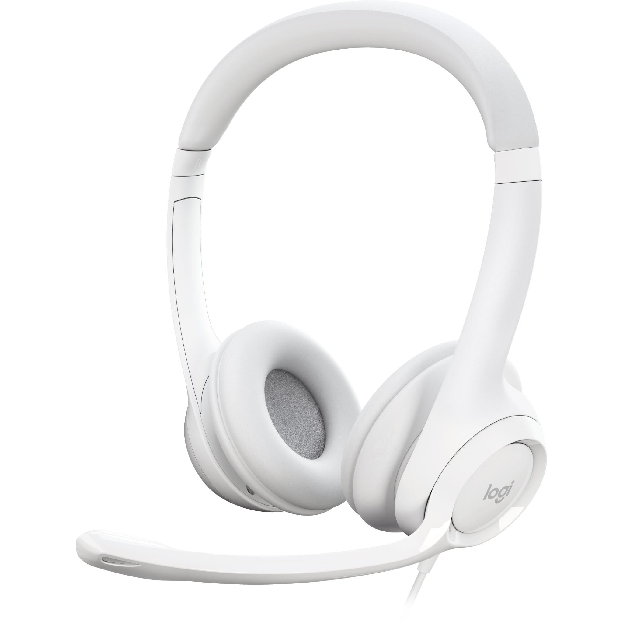 Logitech H390 USB Computer Headset (Off White) JB Hi-Fi