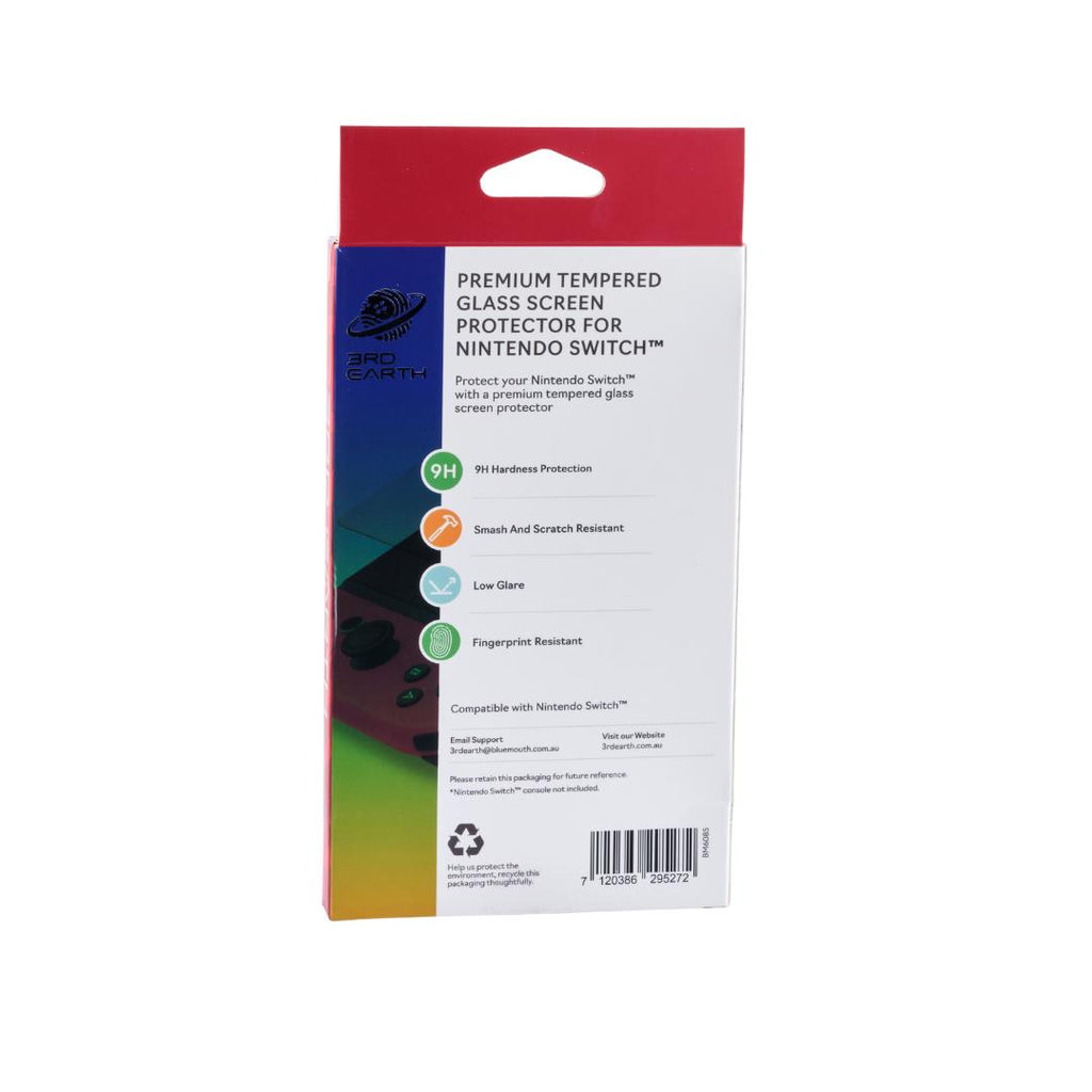 3rd Earth Premium Tempered Glass Screen Protector for Nintendo Switch