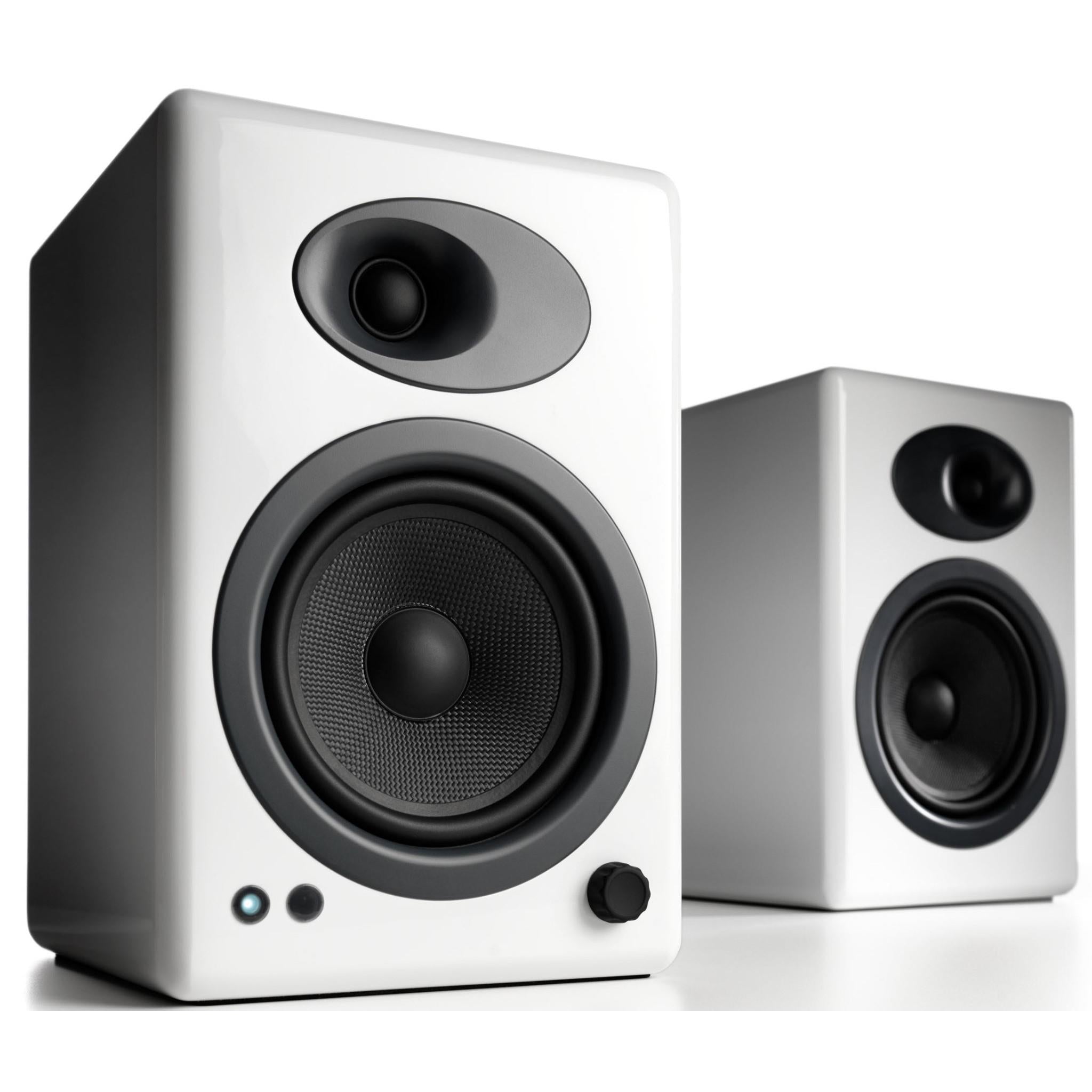 Audioengine A5+ Powered Speakers (White) – image 1