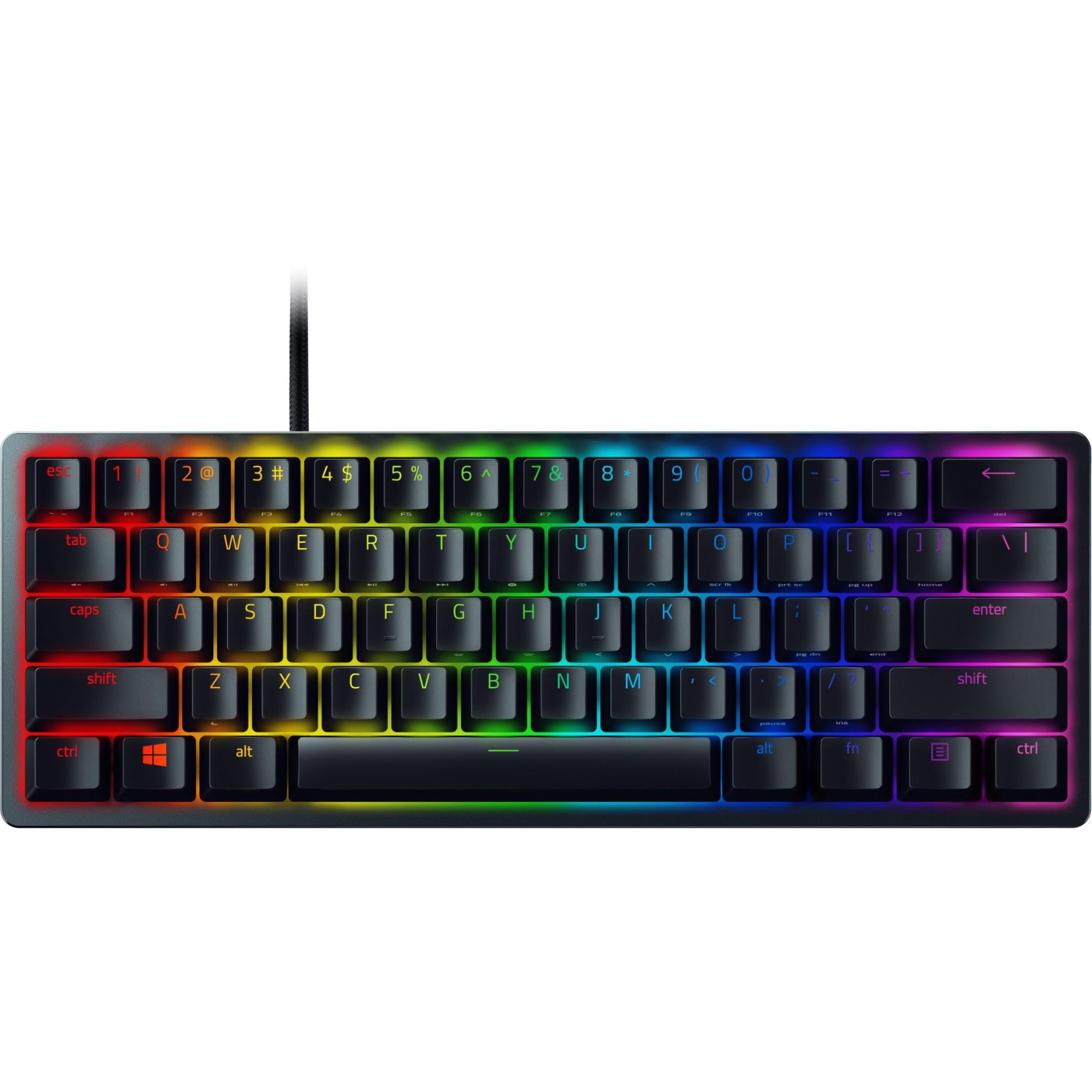 Razer Huntsman Mini 60% Optical Gaming Keyboard (Clicky Purple Switch) - JB  Hi-Fi