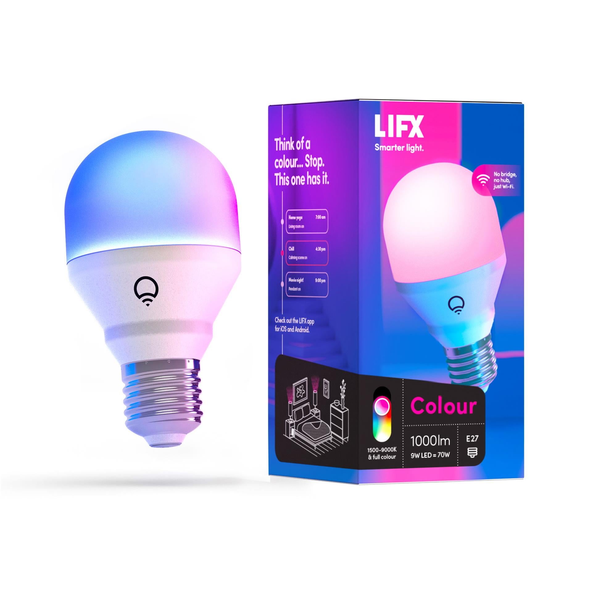 LIFX Colour A60 1000lm E27 Smart Bulb JB Hi-Fi