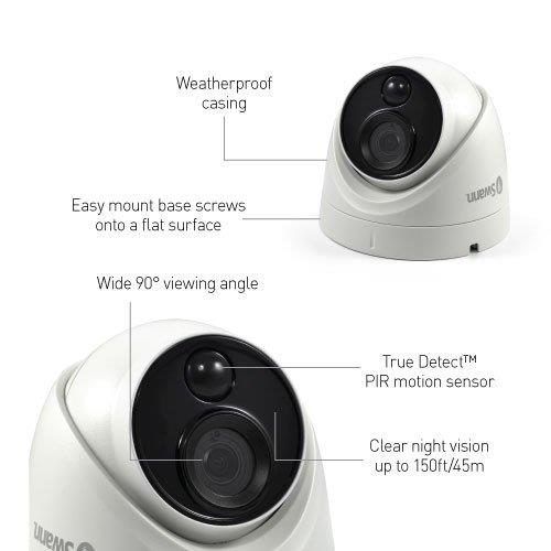 Swann Ultra HD Thermal Sensing Dome Security Camera (Addon Camera