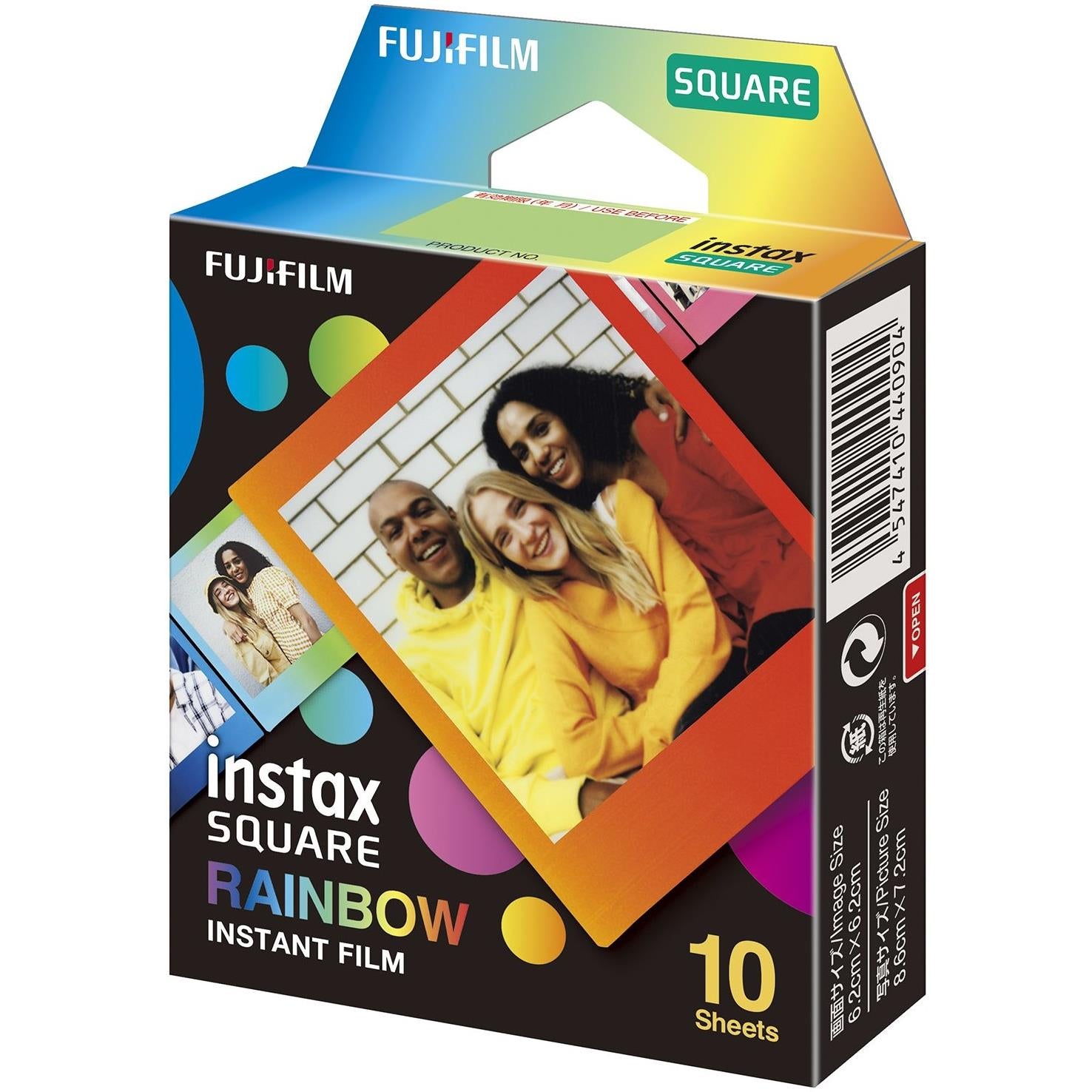 Fujifilm Instax Square Film Rainbow (10 Pack) JB Hi-Fi