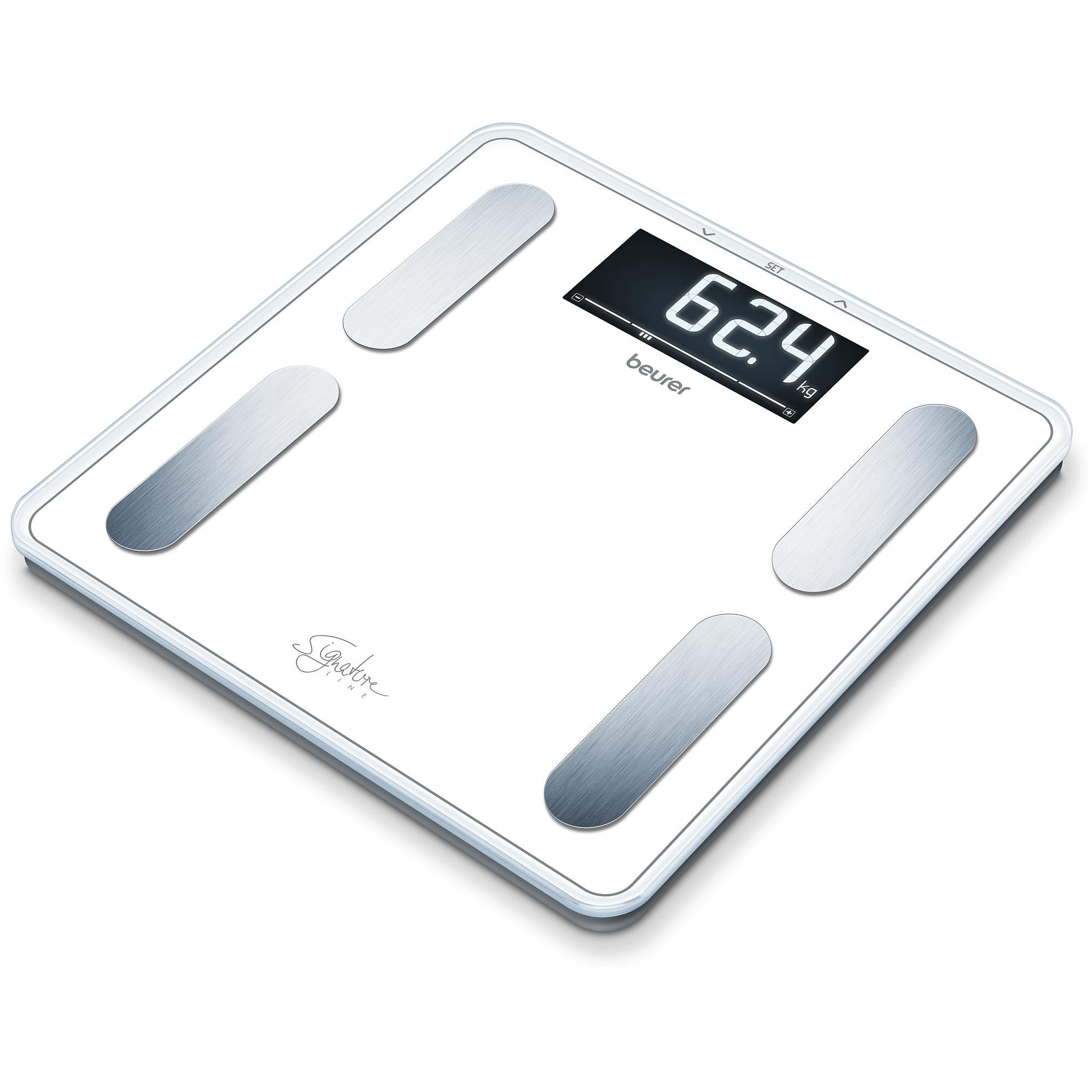Beurer BF400W Signature Line Digital Glass Body Fat Scale (White