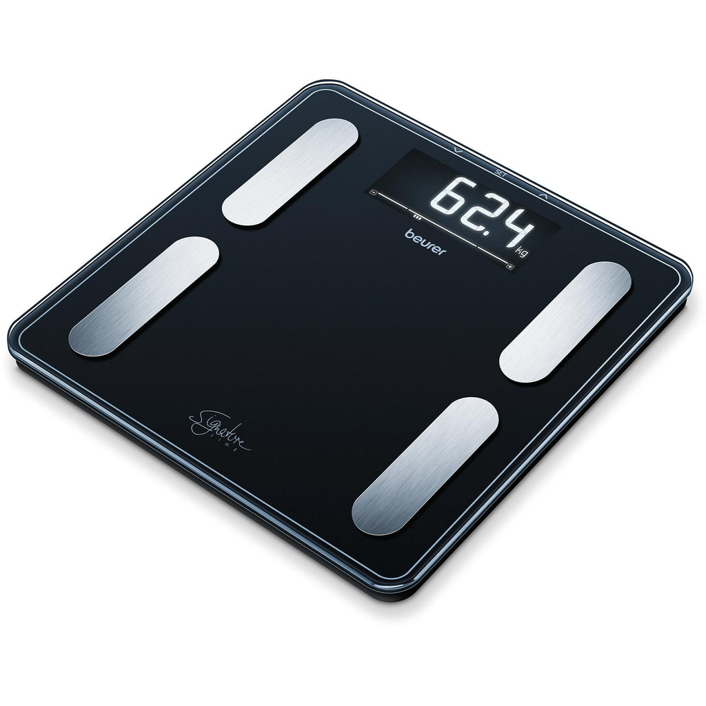 Beurer BF400B Signature Line Digital Glass Body Fat Scale (Black) JB