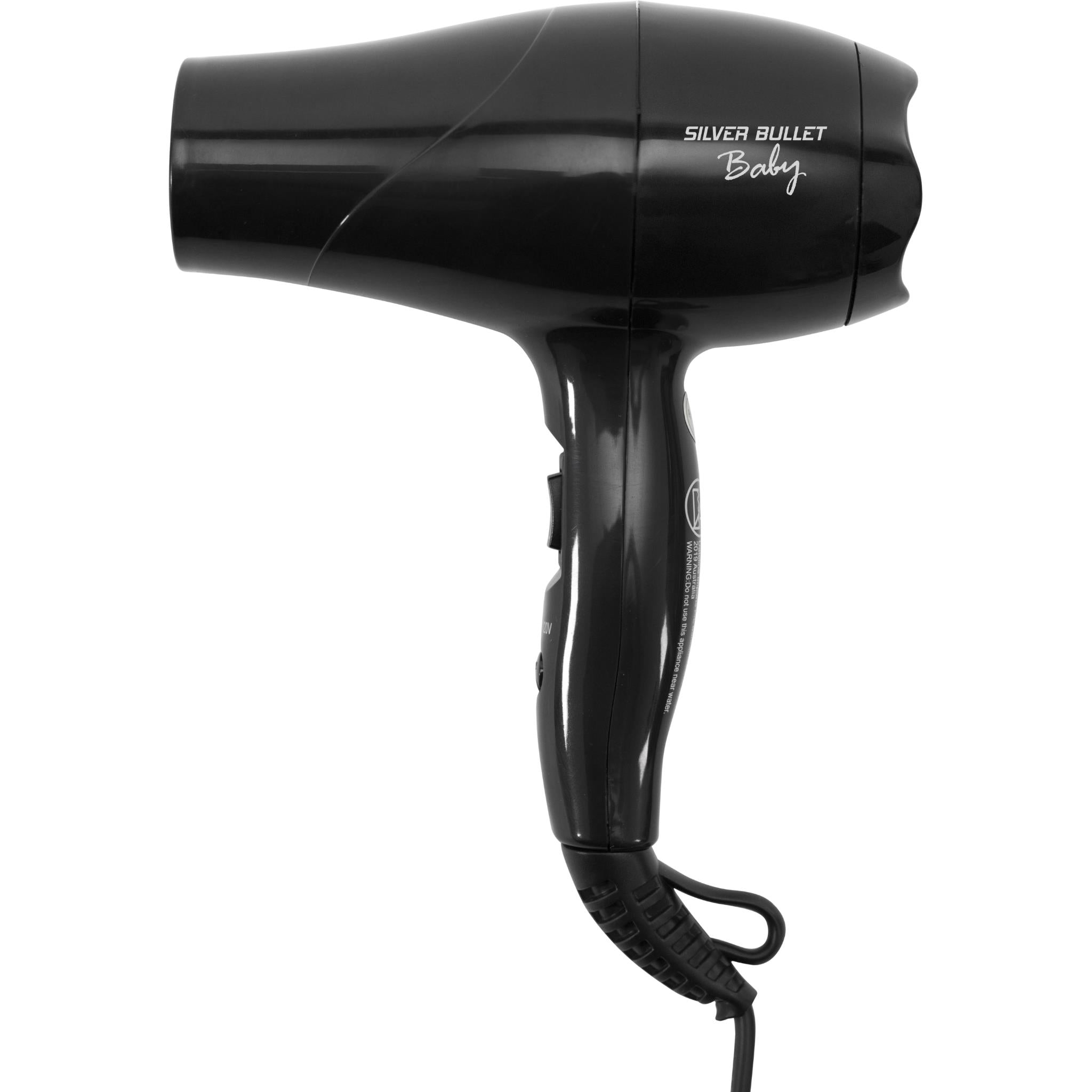 Silver Bullet 1200W Metallic Baby Hair Dryer (Black) JB Hi-Fi