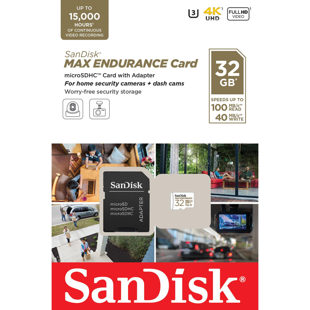 SanDisk Max Endurance MicroSDHC 32GB Memory Card JB HiFi