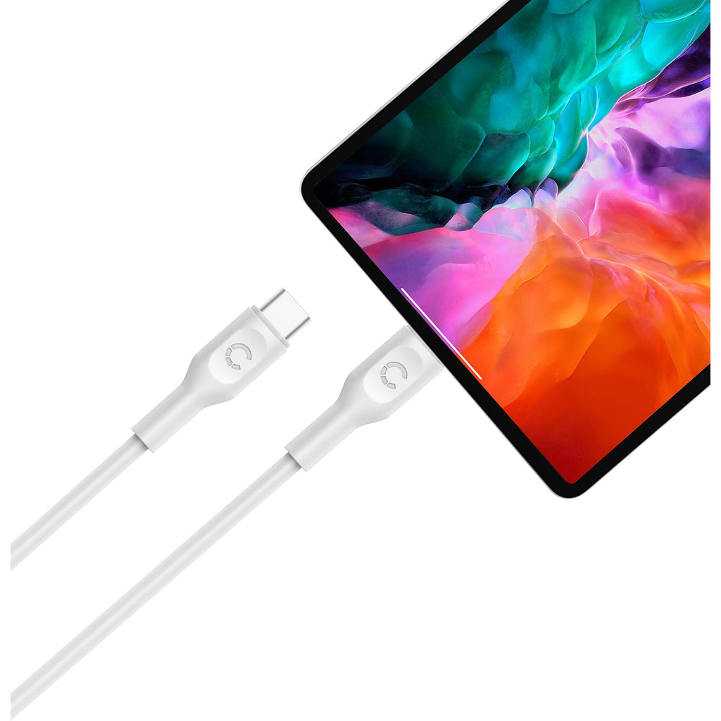 Charge & Connect Lightning to USBC Cable 2.2m (White) JB HiFi