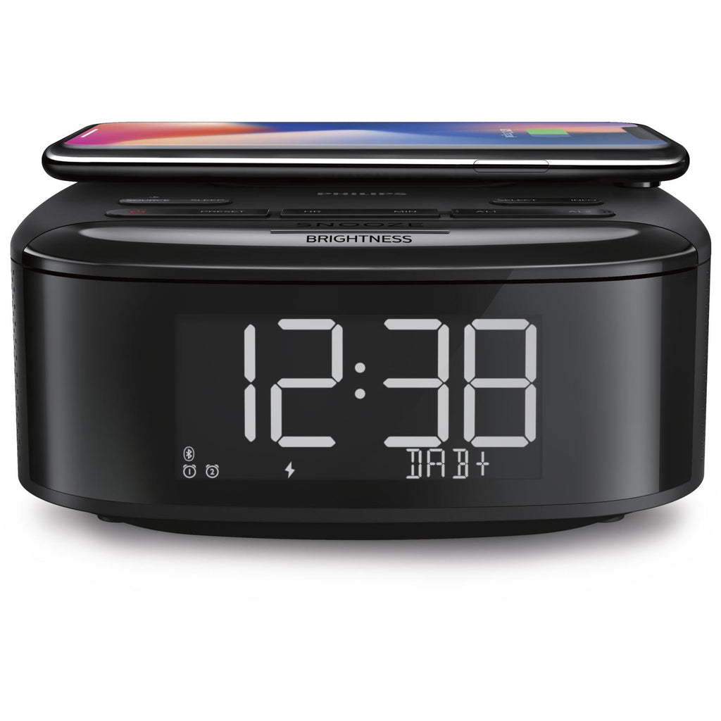 Philips DAB/FM Alarm Clock Radio with Qi Wireless Charging JB HiFi