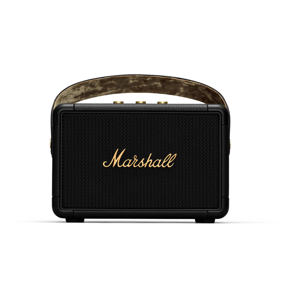 Marshall Kilburn II Portable Bluetooth Speaker (Black & Brass) JB HiFi