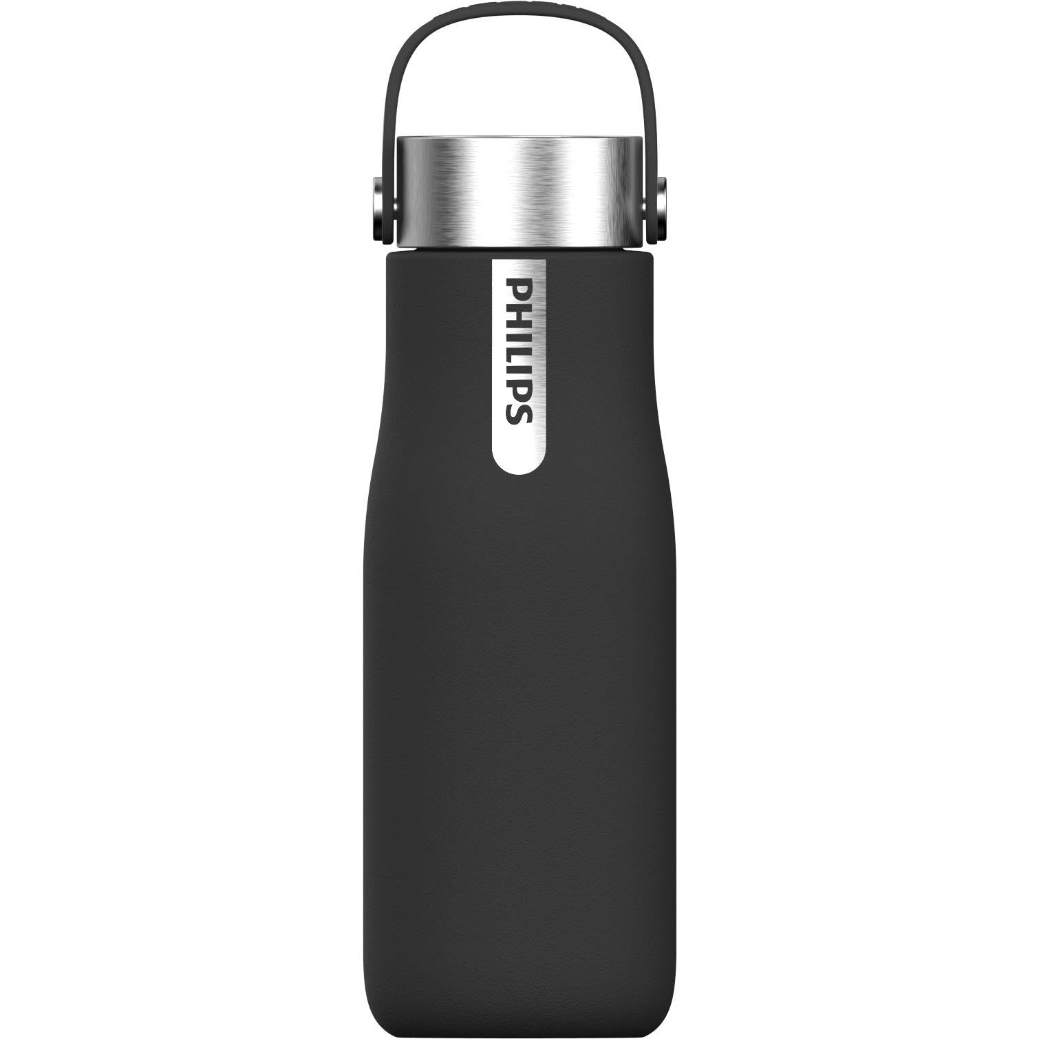Philips GoZero 590ml Smart UV Water Bottle (Black) - JB Hi-Fi