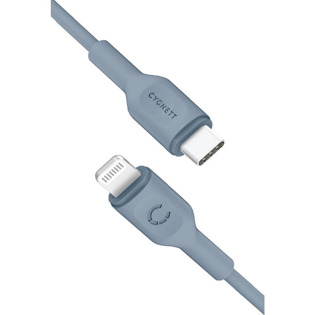 Charge & Connect Lightning to USBC Cable 1.2m (Blue) JB HiFi