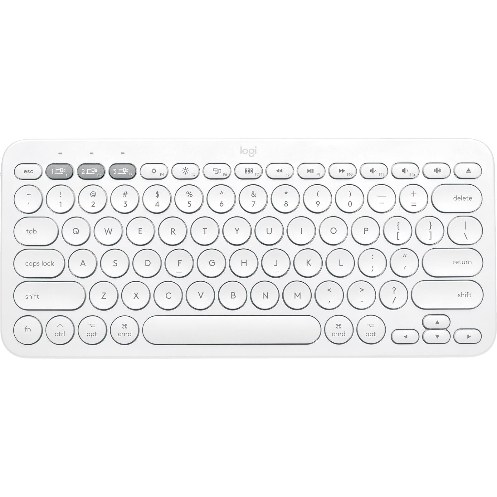 Logitech K380 Bluetooth Multi-Device Keyboard for Mac (White) JB