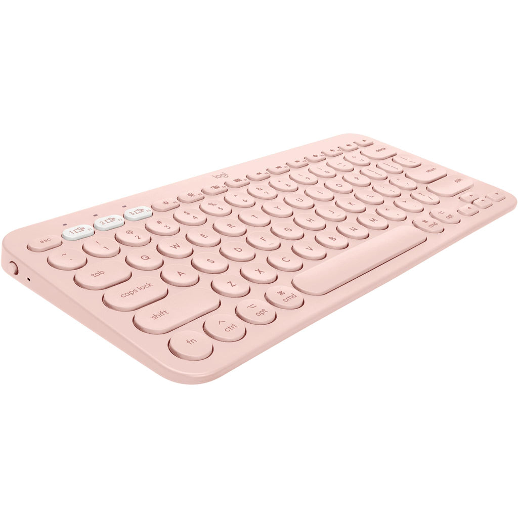 Logitech K380 Bluetooth MultiDevice Keyboard for Mac (Rose) JB HiFi