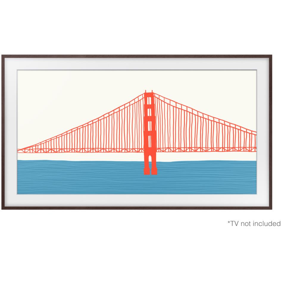 Samsung Basic Bezel Frame for 55" The Frame TVs (Brown) [2021] JB HiFi