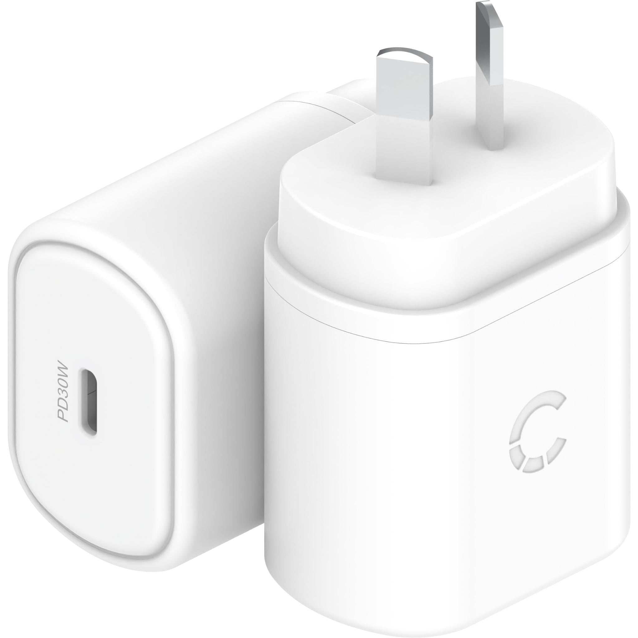 Cygnett 30W USB-C Wall Charger (White) JB Hi-Fi